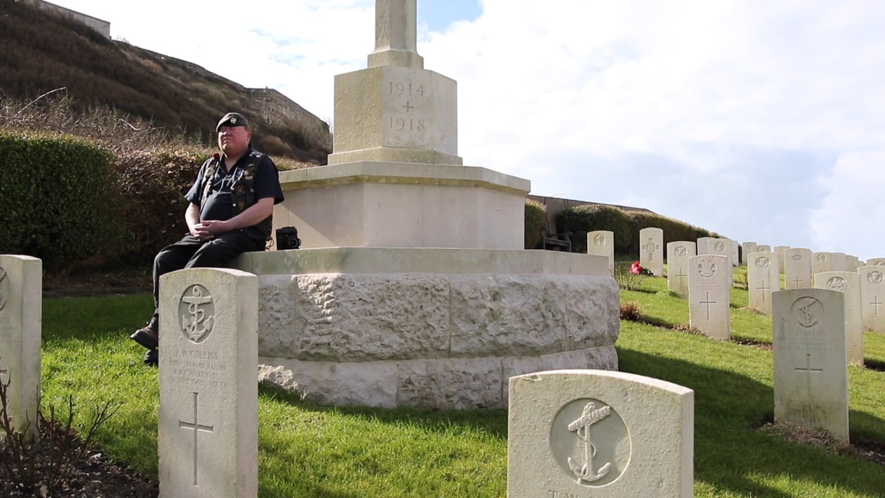 Mark Newton at one of the sites he has visited on all terrain mobility scooters